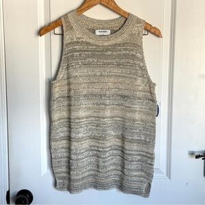 Old Navy Women Cotton Blend Sleeveless Sweater Vest Knit Size Medium